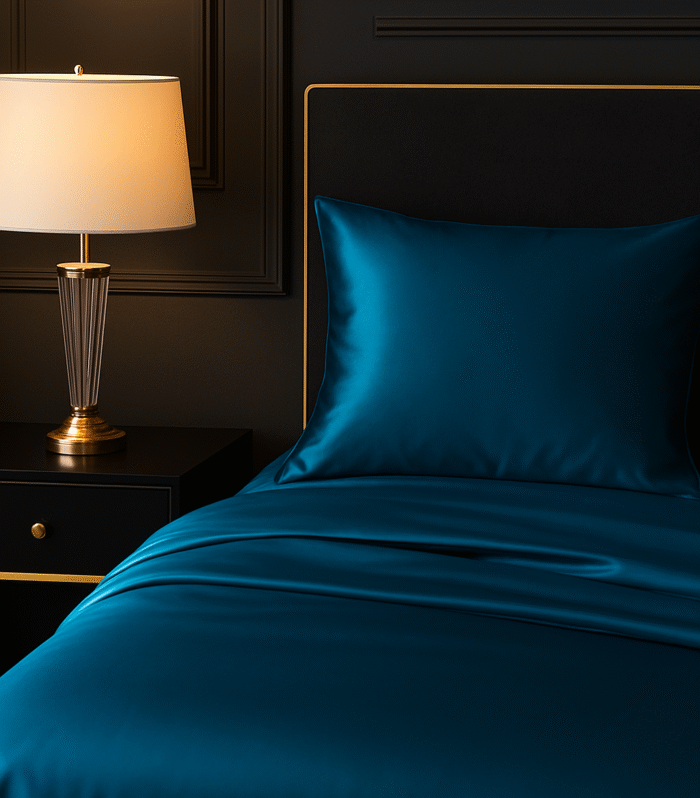 Poszewka na poduszkę Royal Blue – jedwab morwowy
